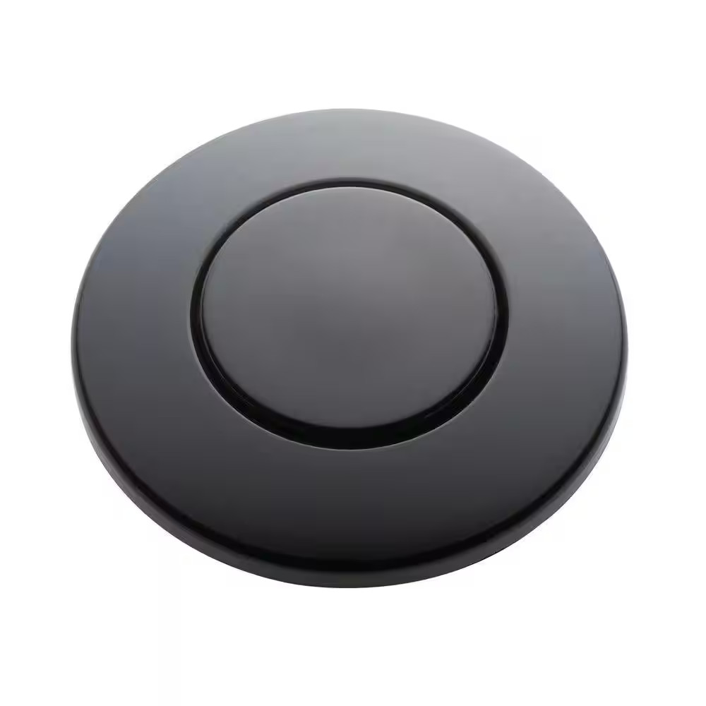 Sink-Top Air Switch Push Button in Gloss Black for Garbage Disposal