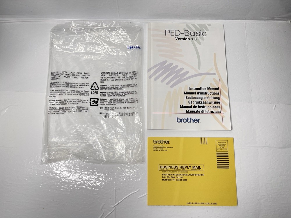 Brother PED-Basic Version 1.0 Software Instruction Manual English German French+