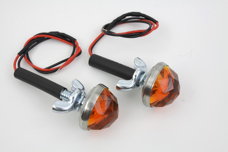Amber LED Reflector Set for Harley-Davidson