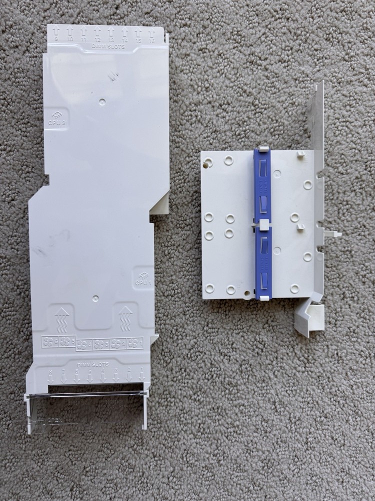 Dell PowerEdge Server Airflow Baffle Set (2 Pieces) – CPU & Memory DIMM Shrouds