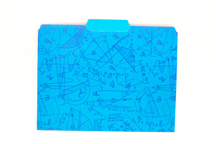 Mathematical Stationery Set Binder Clips File Folders Memo Cube & More Math Fun
