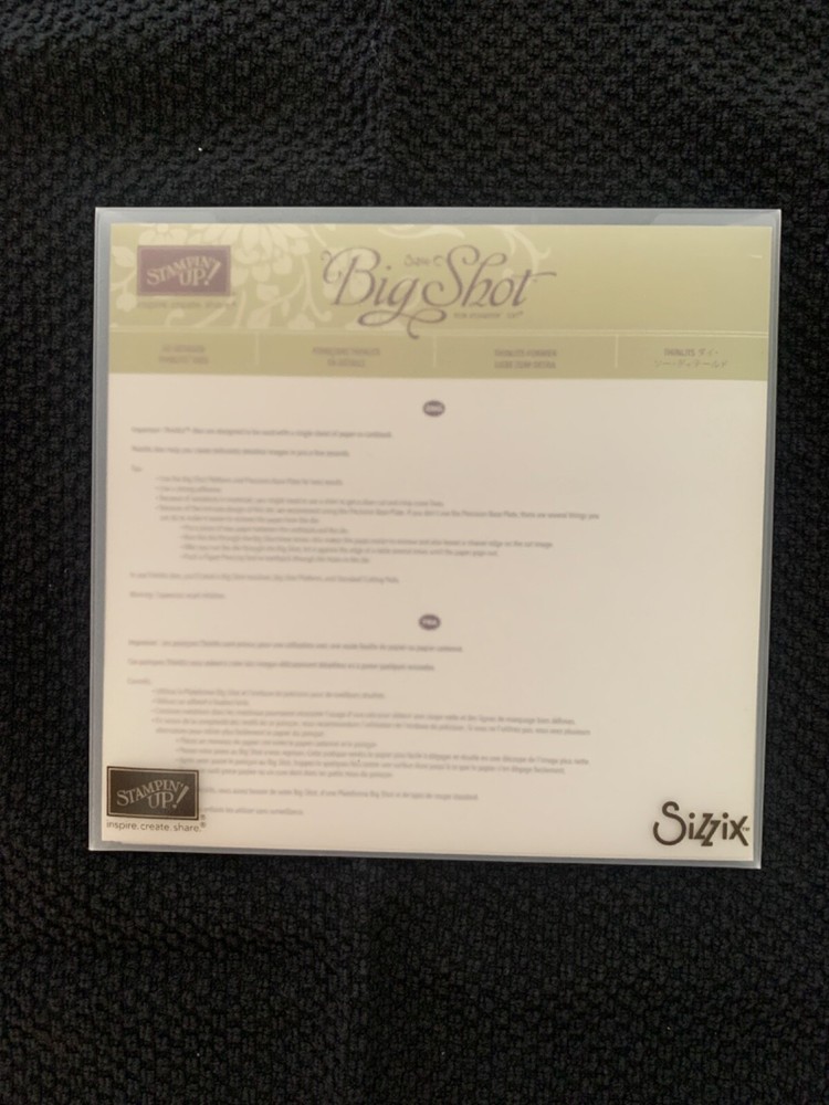 Stampin Up Sizzix Thinlits - So Detailed