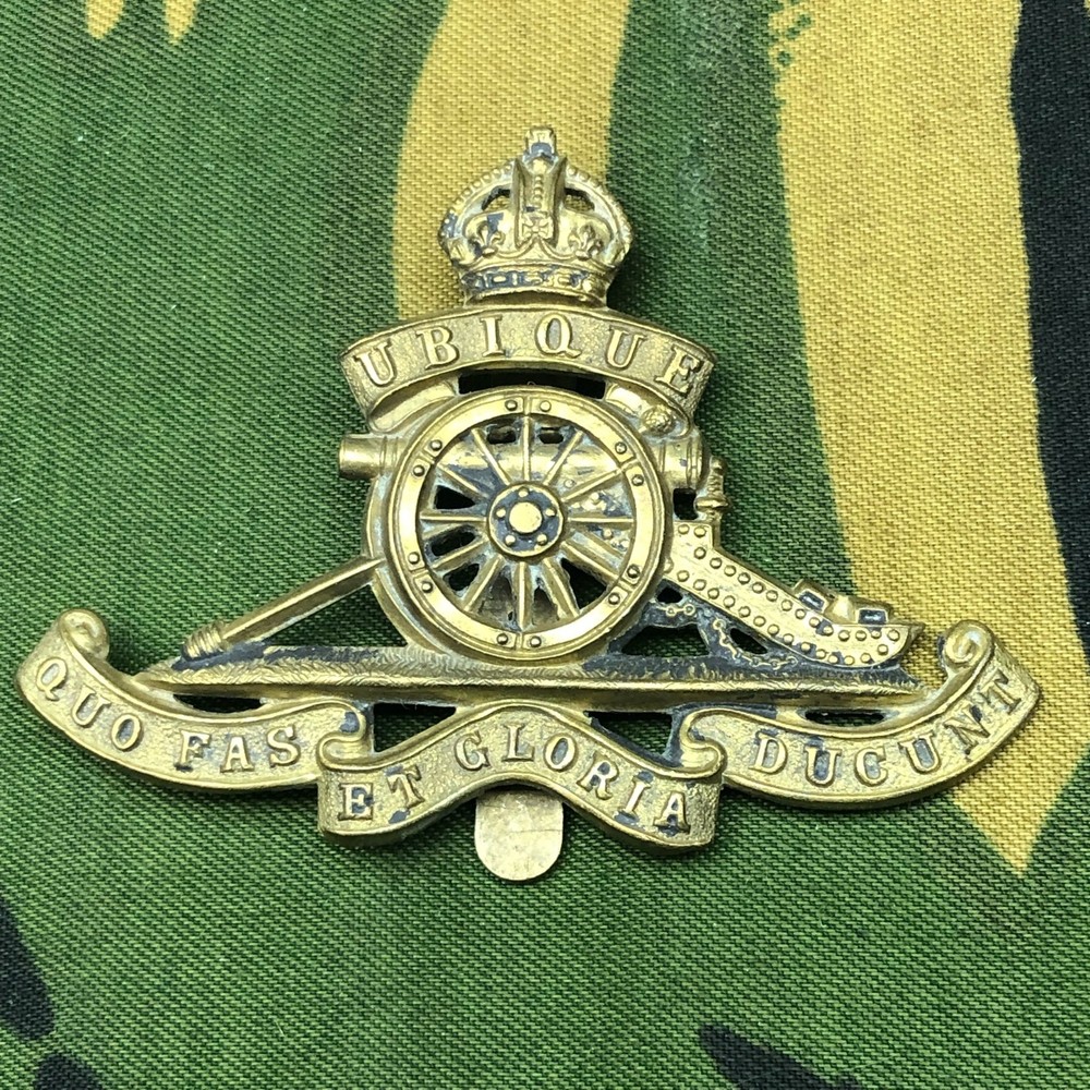 Original British Army Cap Badge - Royal Artillery