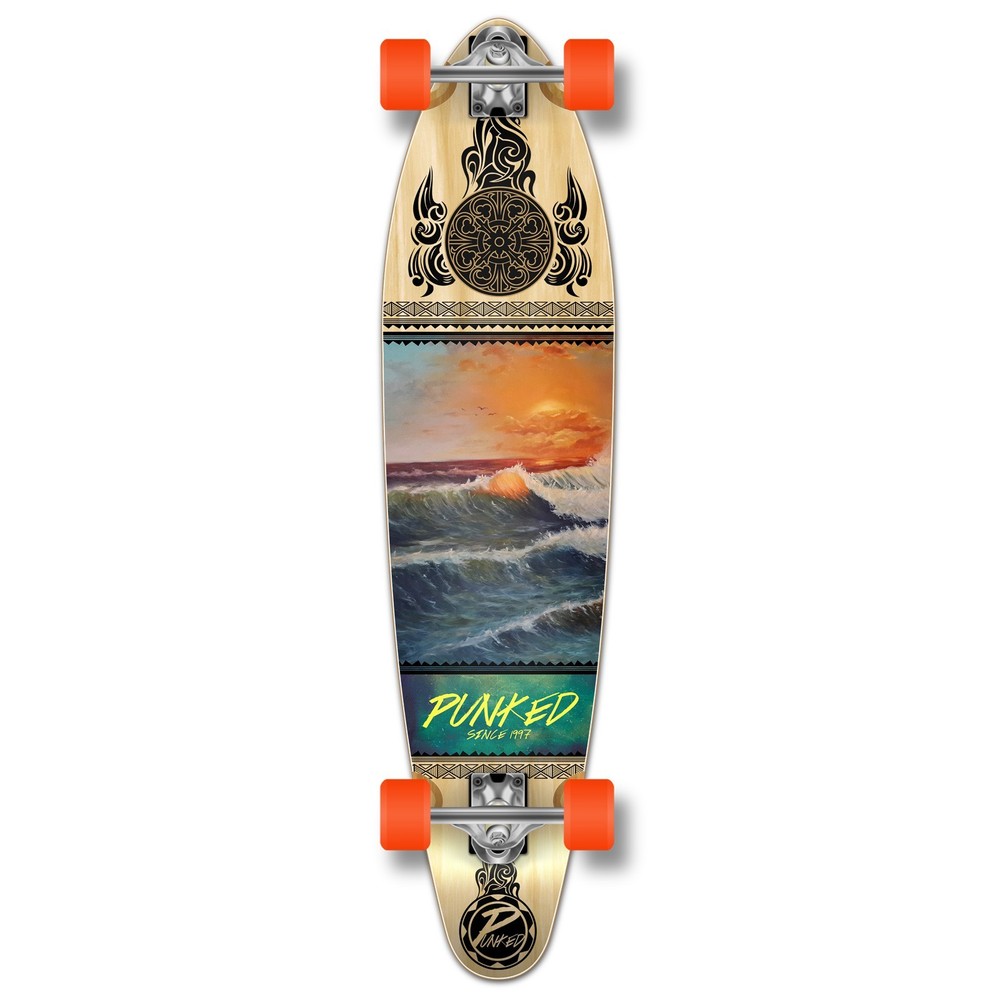 Yocaher Kicktail Complete Longboard - Wave Scene