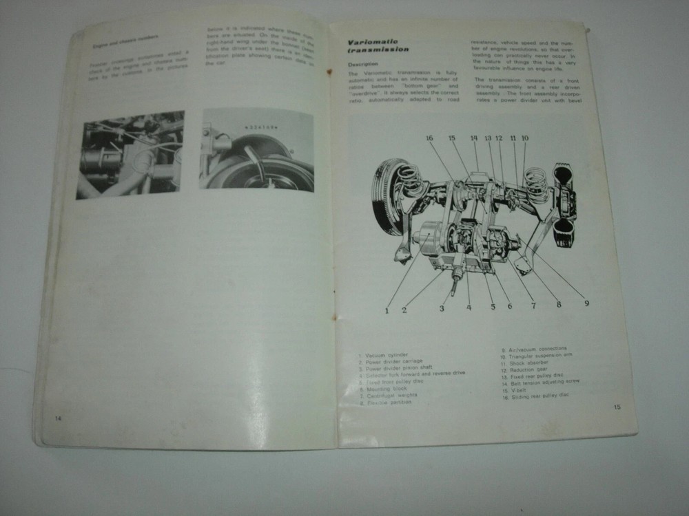 DAF 33 Owners Manual Handbook 1971