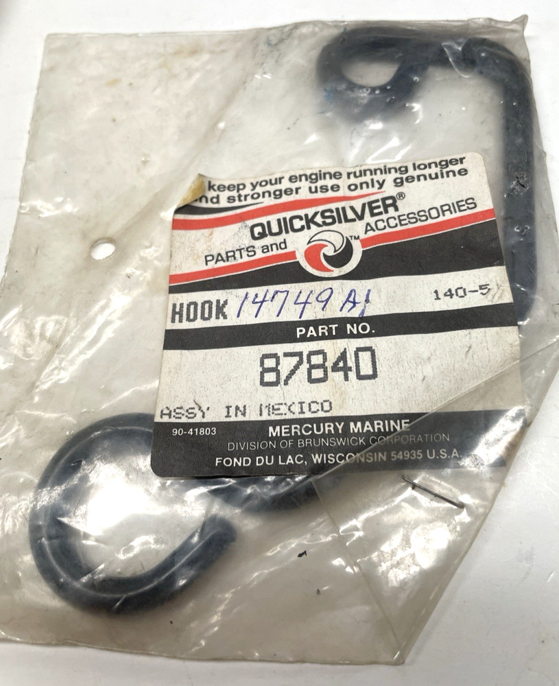 Mercury Quicksilver 87840 Hook Assembly