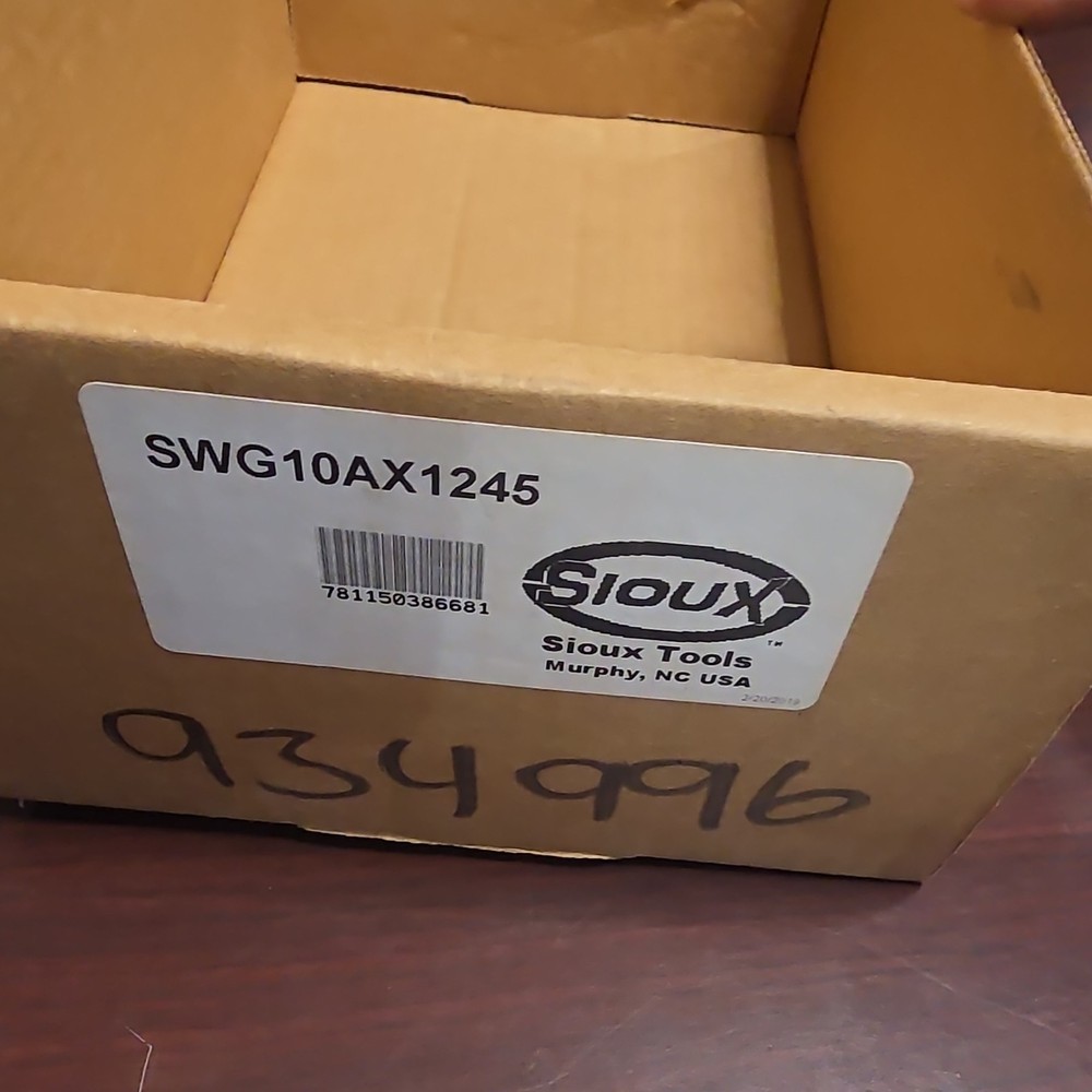 Sioux Tools SWG10AX1245 Right Angle Wheel Grinder with Accessories