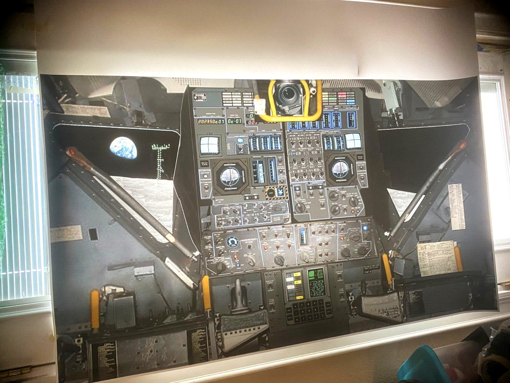 APOLLO 11 Star LEM Cockpit panel Trek Guidance Computer  space Poly prop NEW