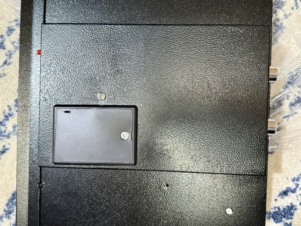 BlumSafe Wall Safe Steel Door with Code Panel, Fingerprint Reader, and 2 keys
