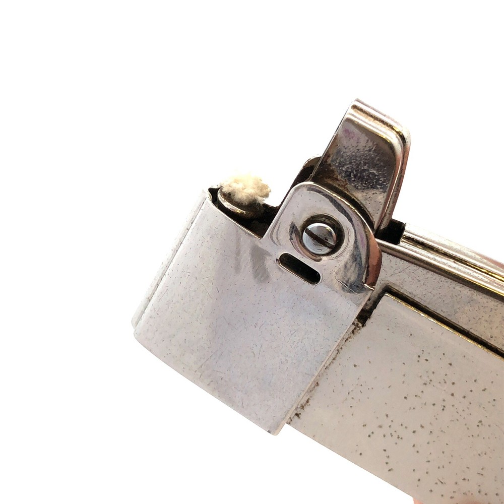 Mid Century Modern Ronson Escort Silver Toned Combo Cigarette Lighter & Case