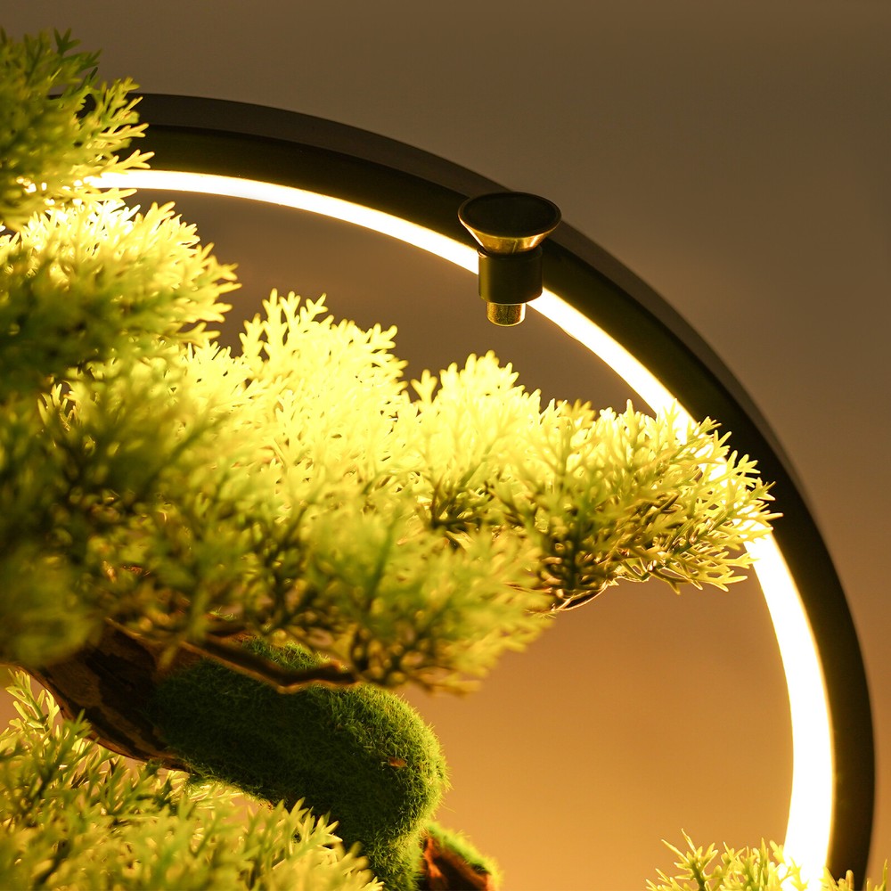 For Backflow Incense Antique Artificial Pine Tree With Lamp Rings Decoration