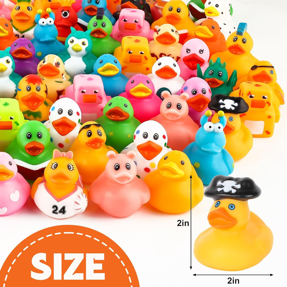 200 Pack Rubber Ducks in Bulk, Jeep Ducks for Ducking, Ducks for Jeeps Assorted,