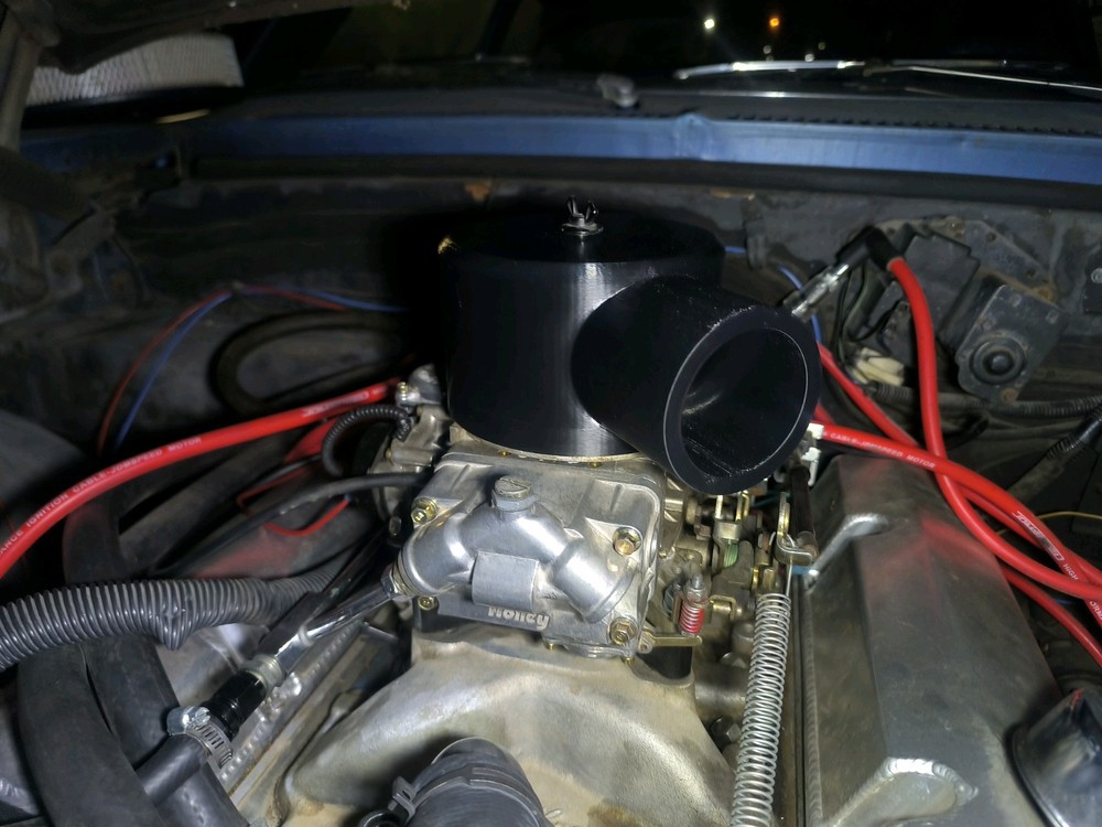 Carburator adapter Cold Air Intake single inlet 4"
