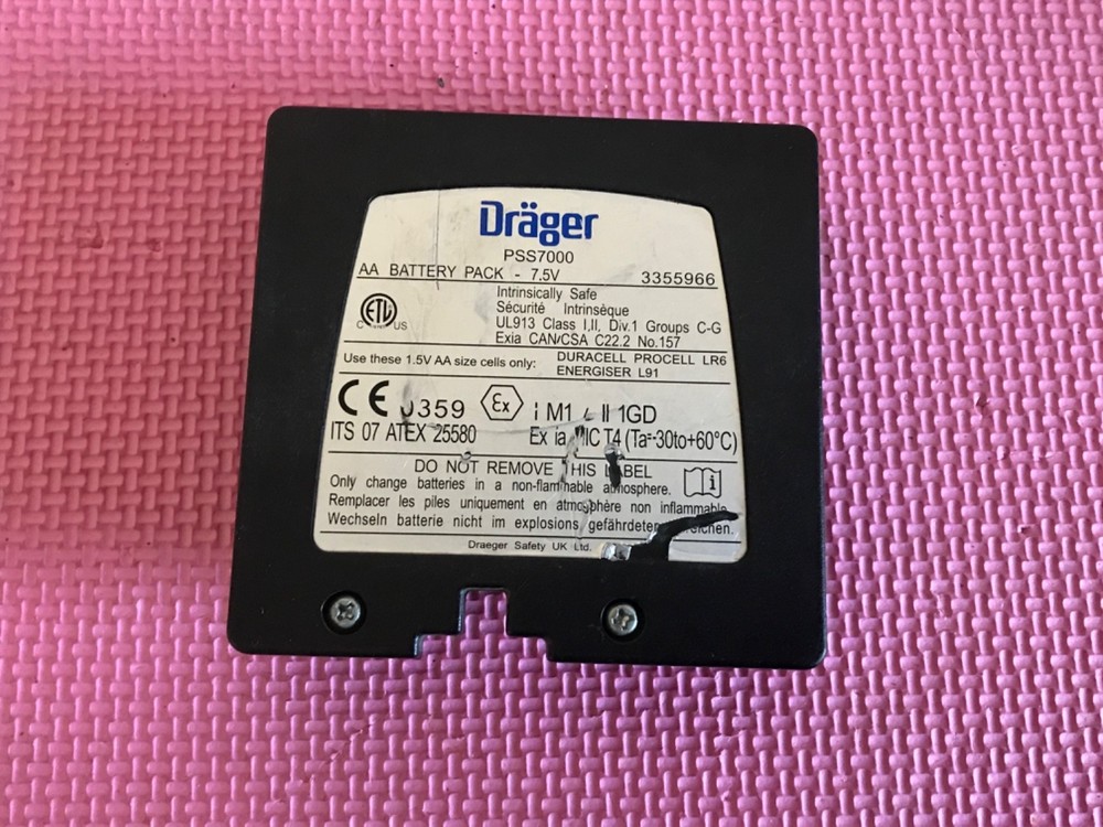 Drager PSS7000 sentinel SCBA pack Frame AA Battery Pack