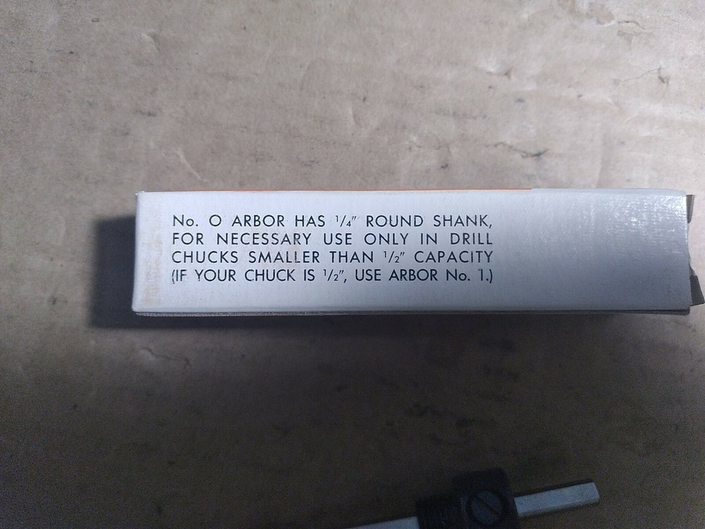 Marvel No.0 Hole Saw Arbor