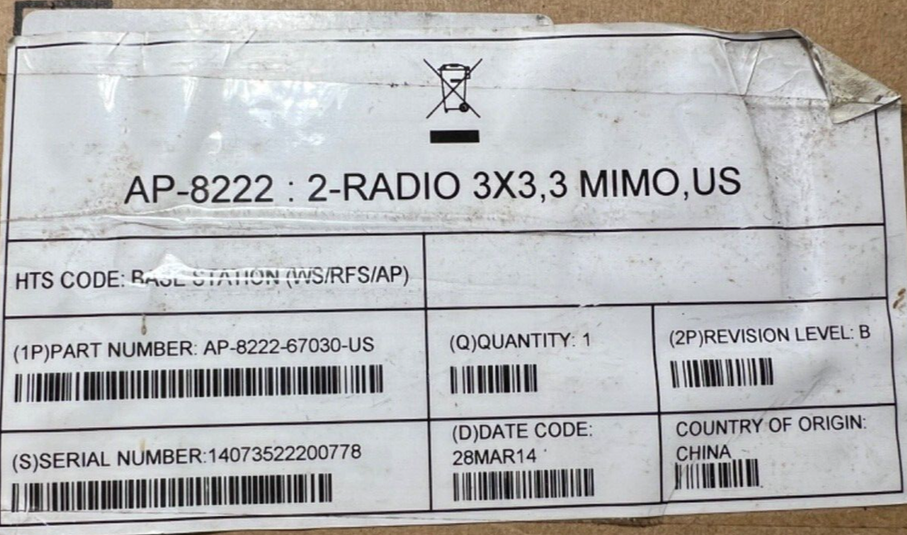 Motorola AP 8222 Access Point