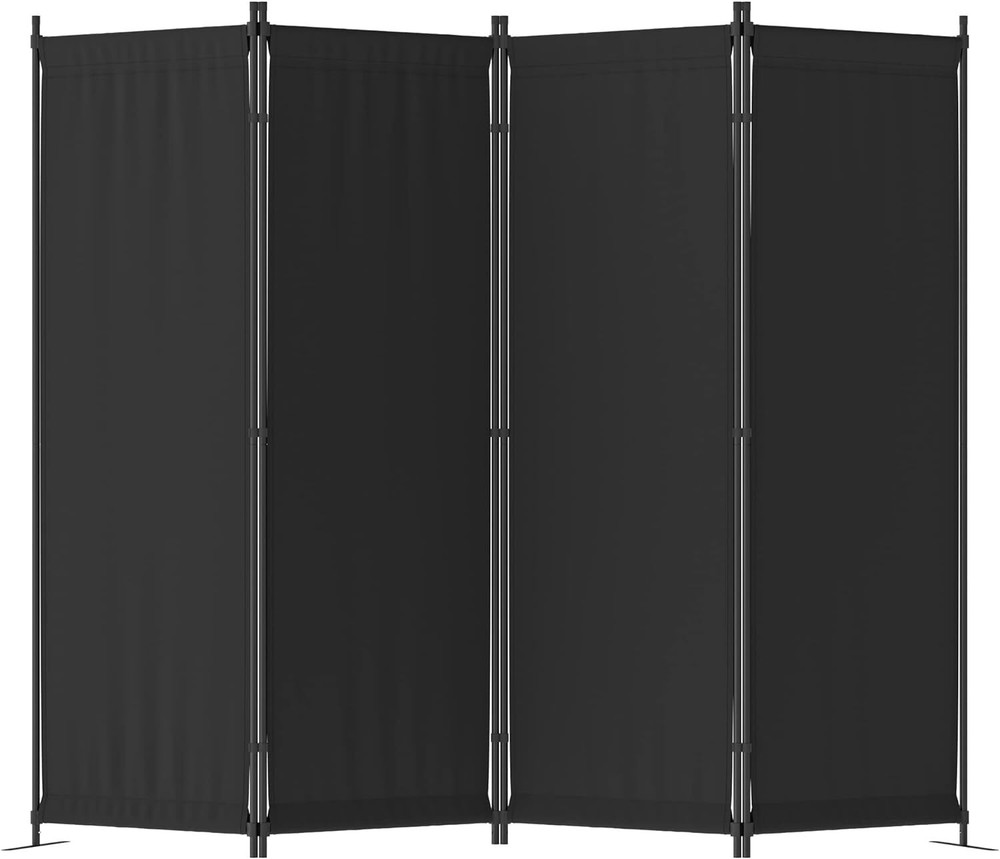 Room Divider 4 Panel Folding Privacy Screens 88'' Room Separation Home Office