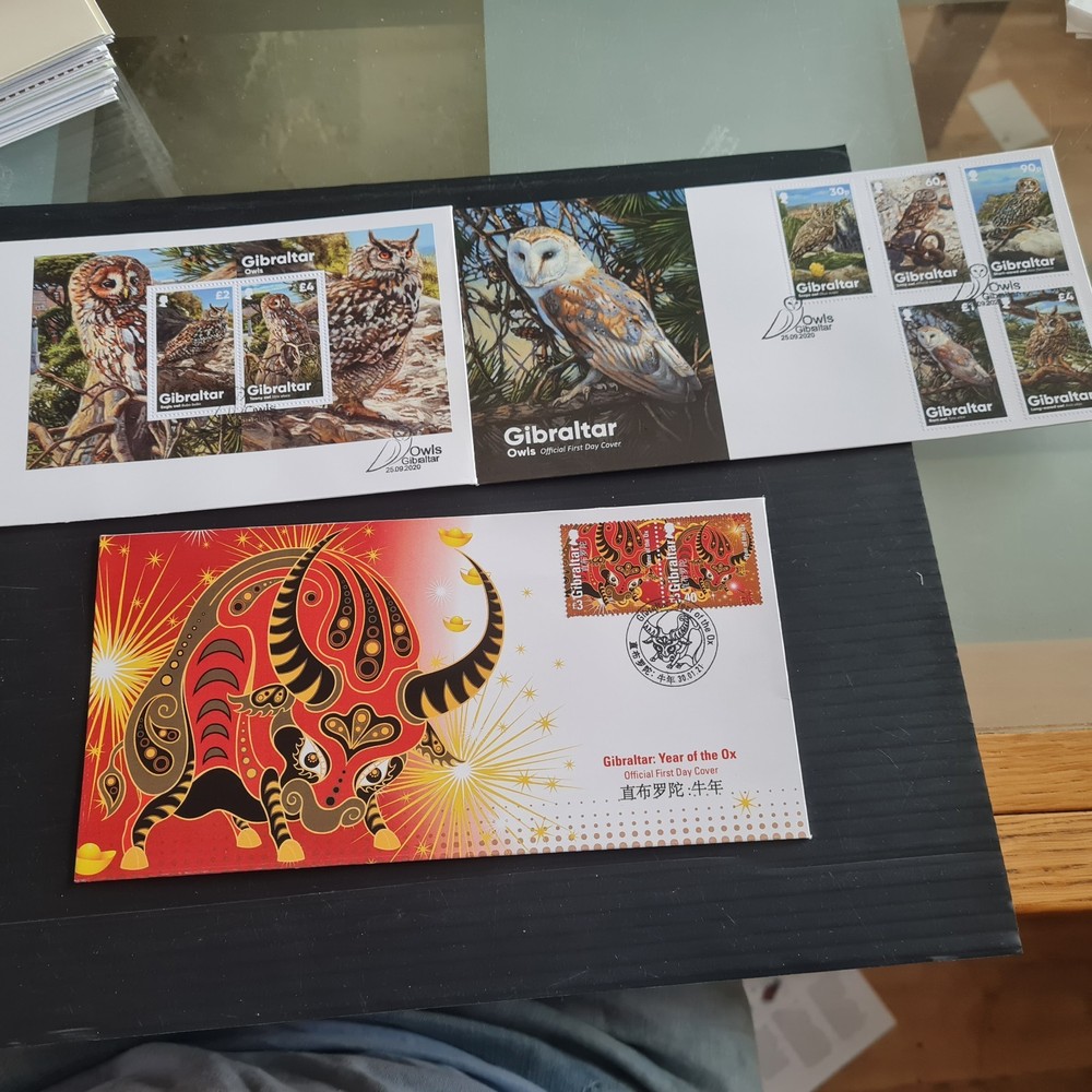 GIBRALTAR 2019 TO 2021 29 FIRST DAY COVERS