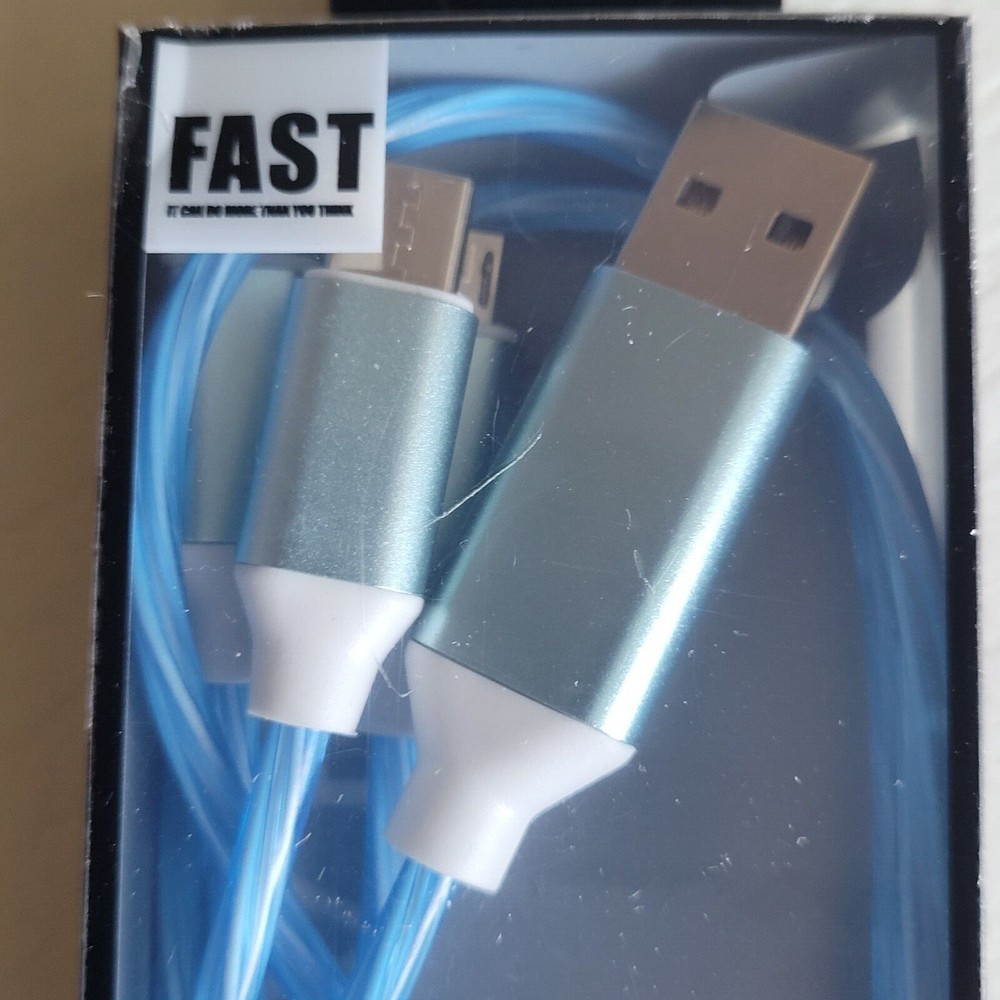 Light Up LED 3 in 1 Charging Cord Cable Multi Phone Charger Android USB iPhone