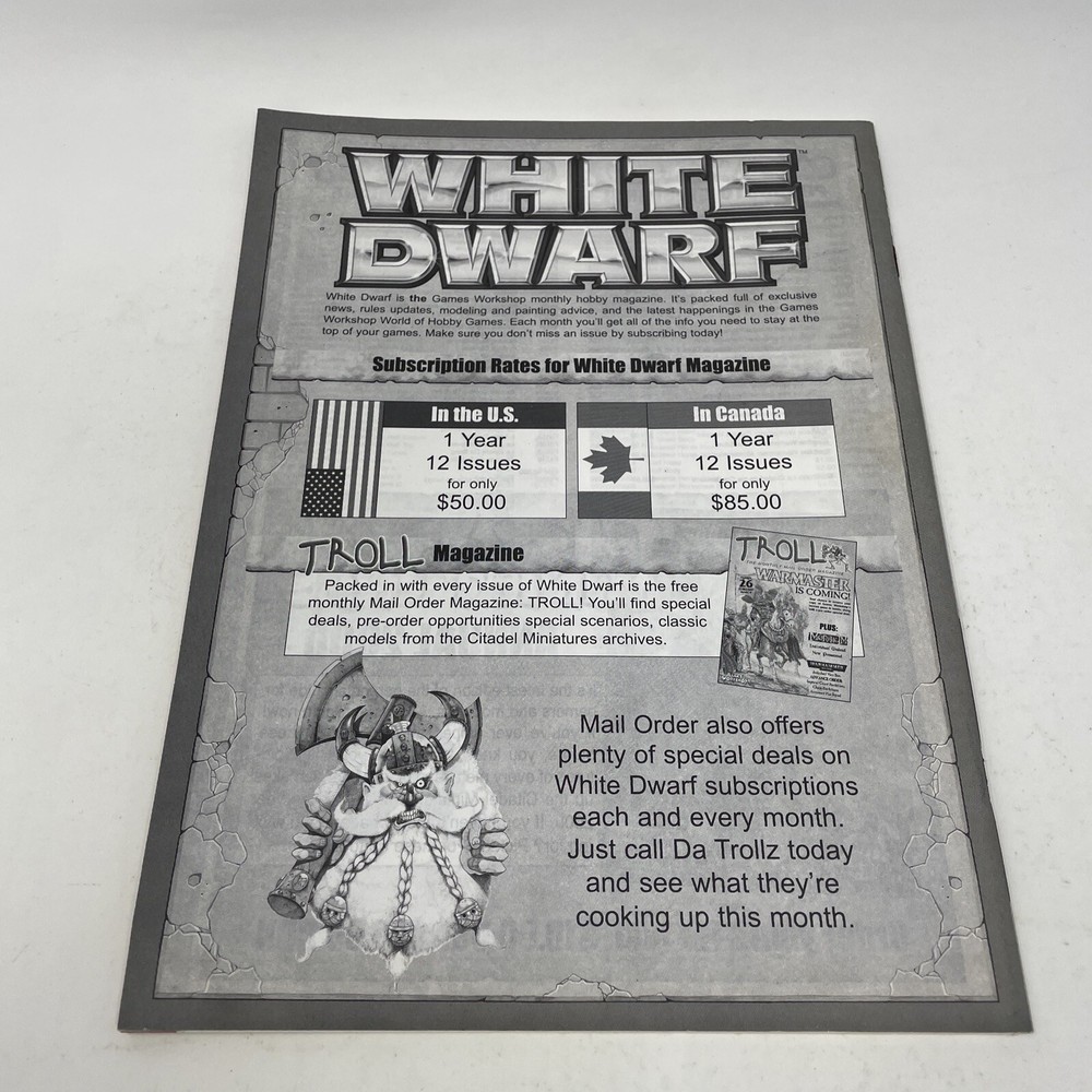 Games Workshop Complete 2000 Mail Order Price List Catalog Warhammer