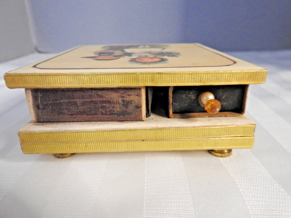 Vintage Matchbox Holder with Matches