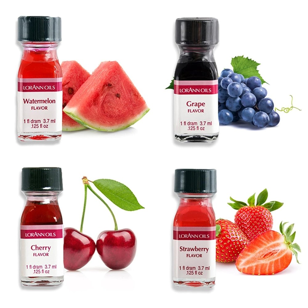 Effortless Baking with Super Strength Fruit Flavors - Watermelon, Grape, Cherry