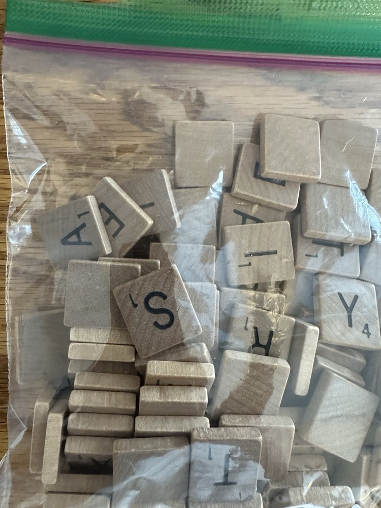 Vintage Scrabble Game  Tile Set - Complete - 100