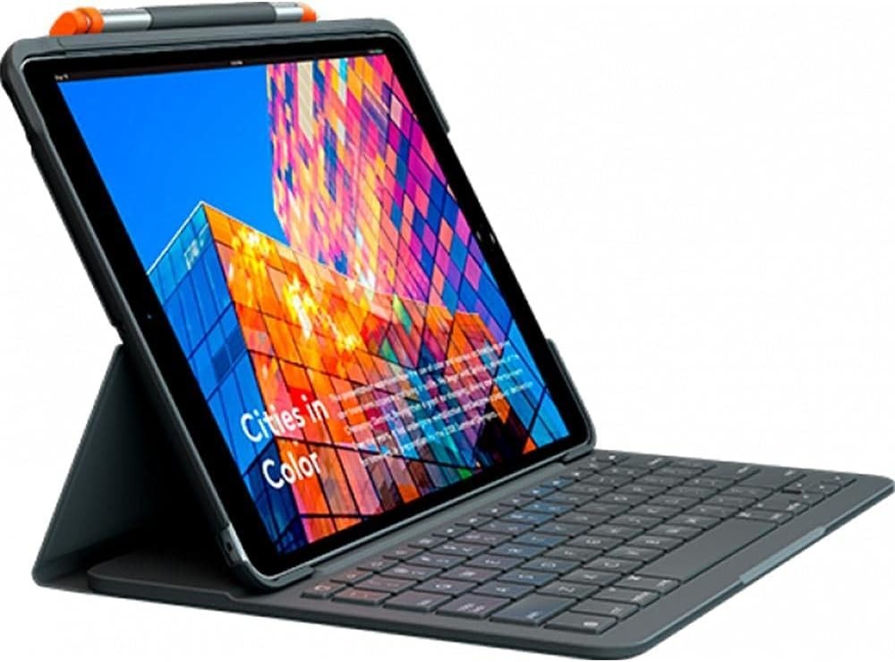 Logitech Slim Folio Backlit Bluetooth Keyboard Case for iPad Air 3rd Generation
