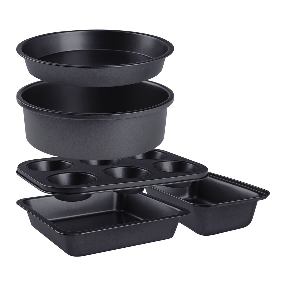 Nonstick Bakeware Set Baking Pans Set Gold 5 Pcs