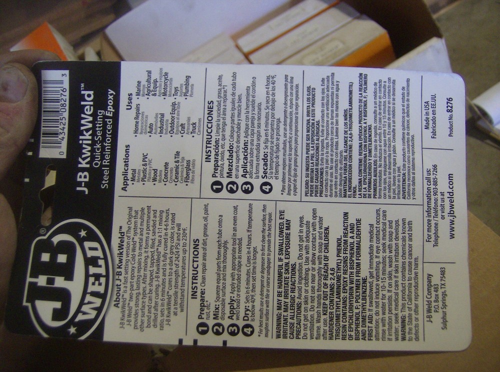 JB WELD KWIKWELD 8276