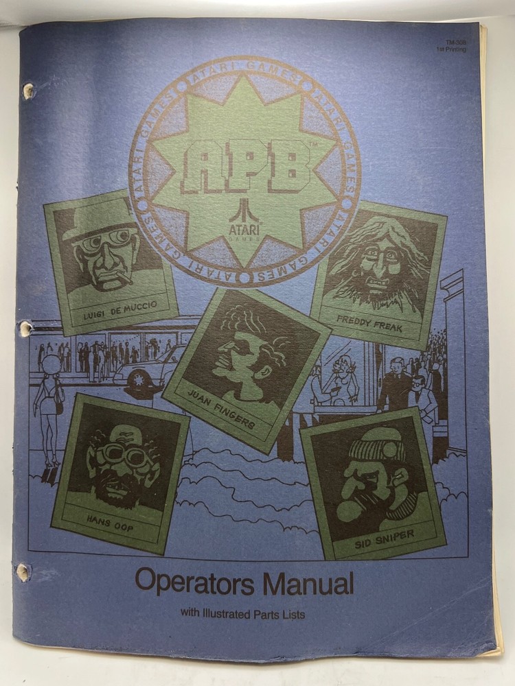ATARI: Arcade game Manuals Collection from distributors library YOUR CHOICE