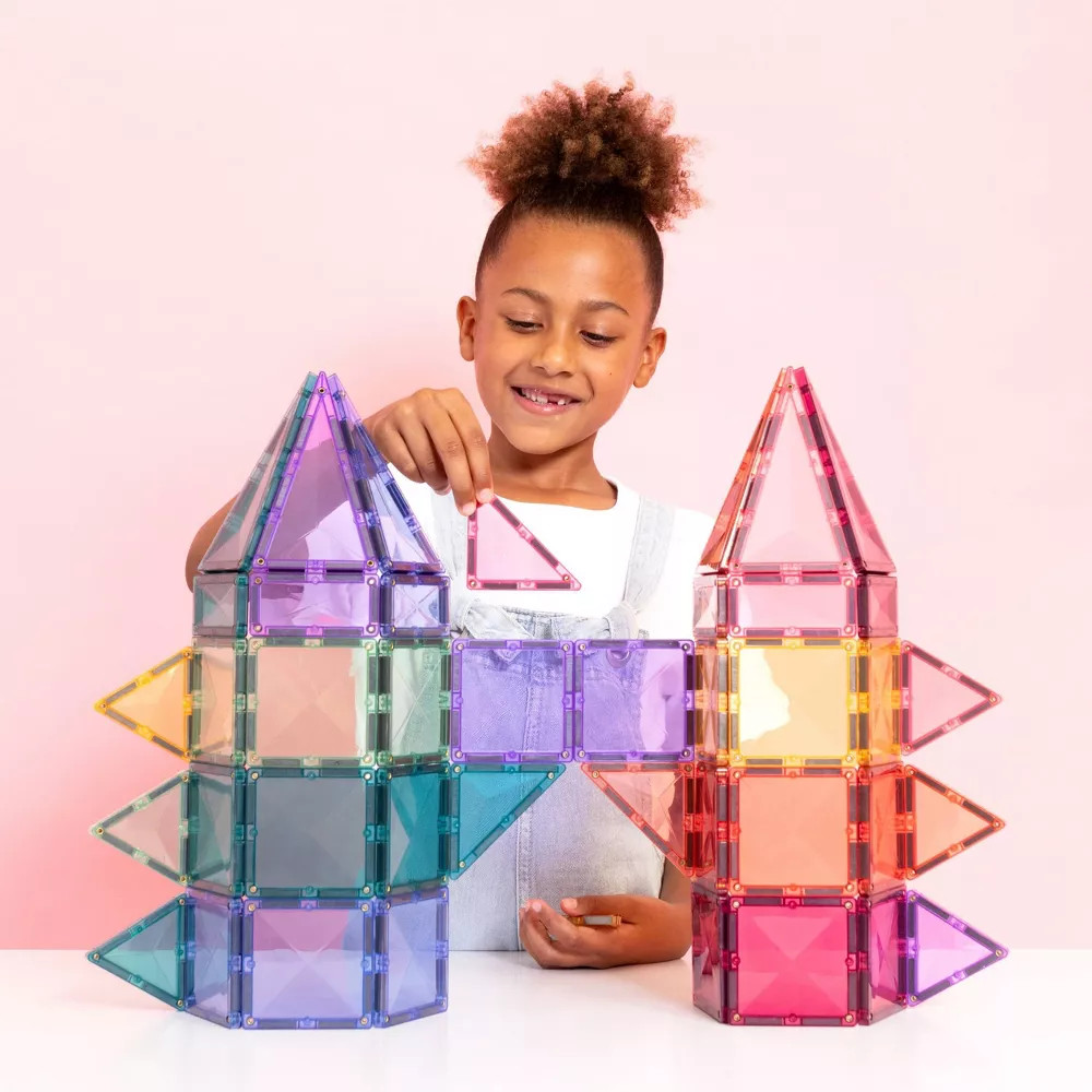 CONNETIX Magnetic Tiles Pastel Classic Pack 56pc