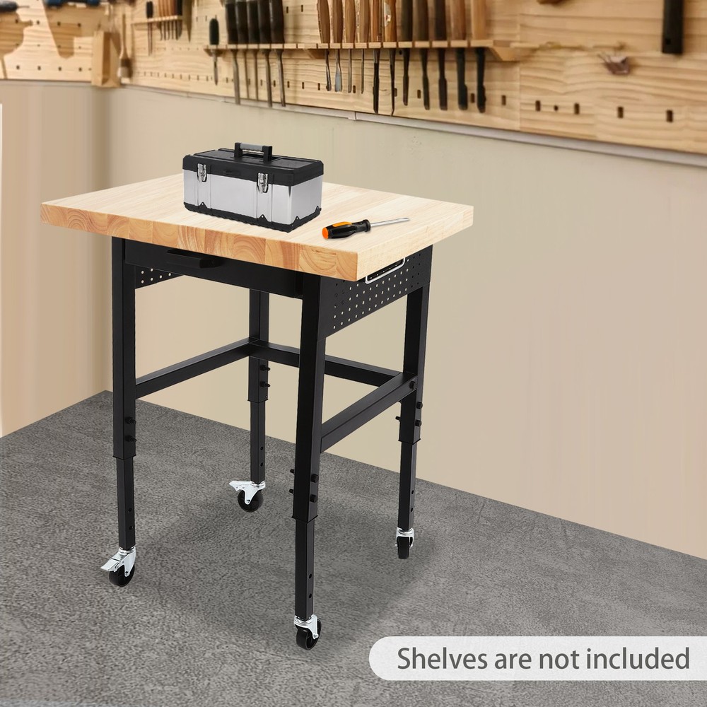 Modern Rectangular Countertop Rubber Wood Countertop Standard Countertop Durable