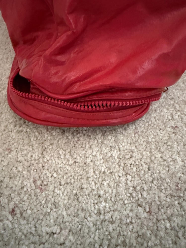 Dudley Baseball Softball Gear Bag Red Vinyl