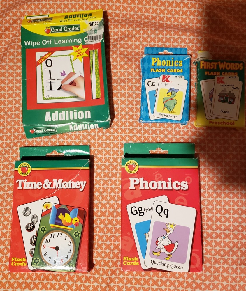 Vintage Flash Cards. Multiple Learning Cards. Phonics. Teachers Bundle!