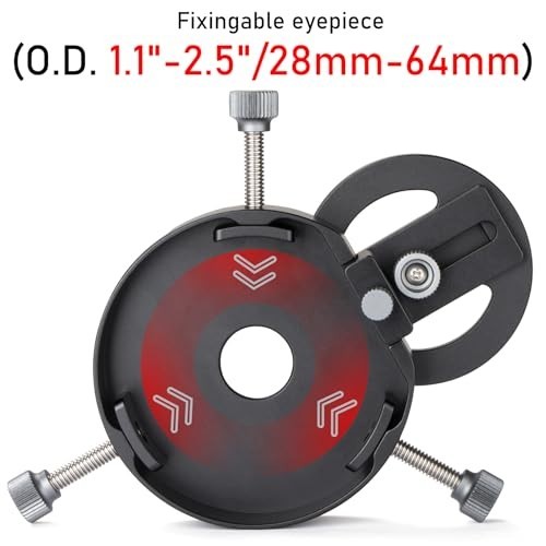 Magnetic Digiscoping Adapter for 2.5" Eyepiece Telescope/Spotting Scope - iPhone