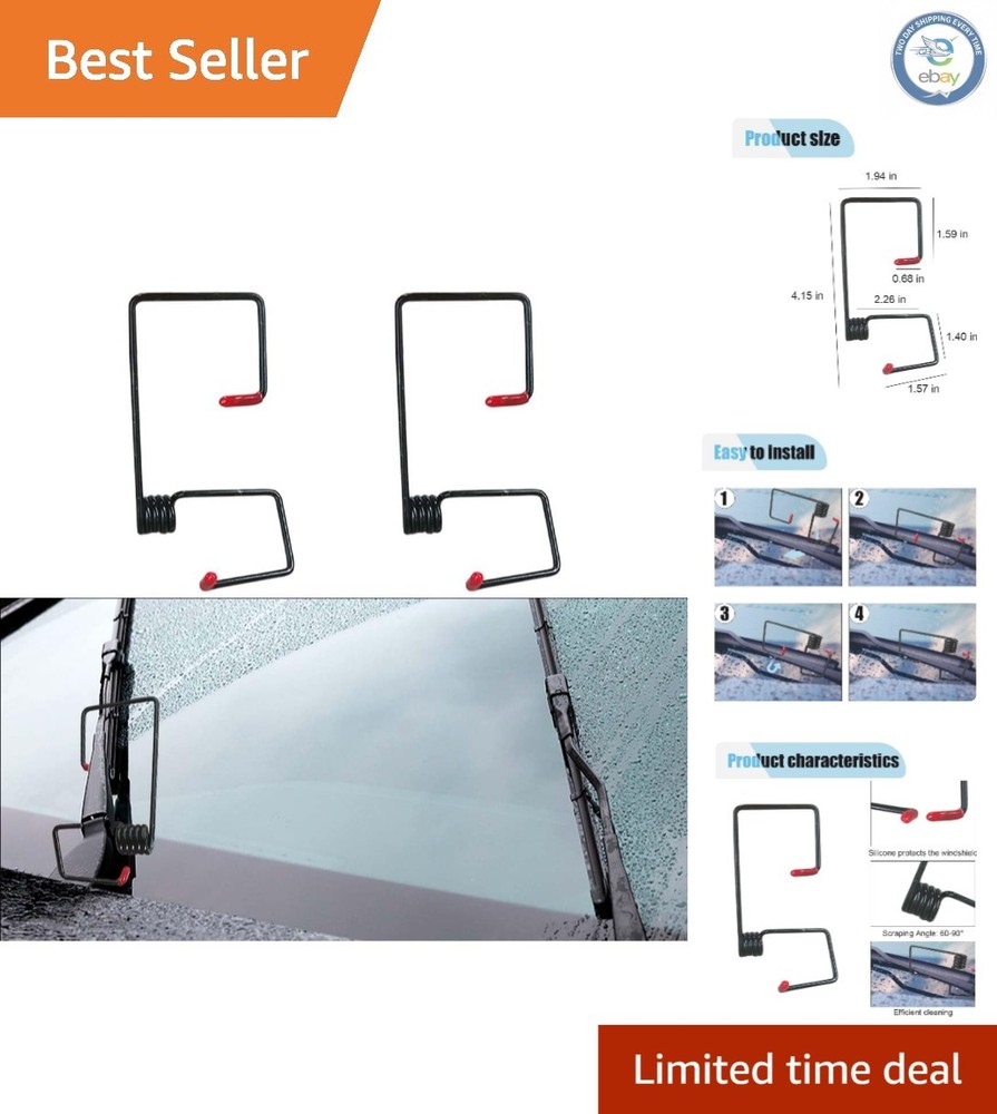 Windshield Wiper Arm Pressure Spring Booster Kit - 2PCS for Enhanced Performance