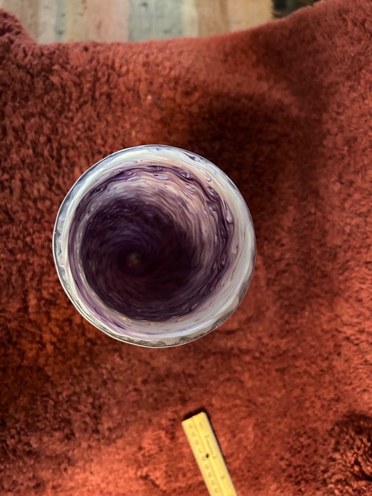 Hand Blown Amethyst glass vase