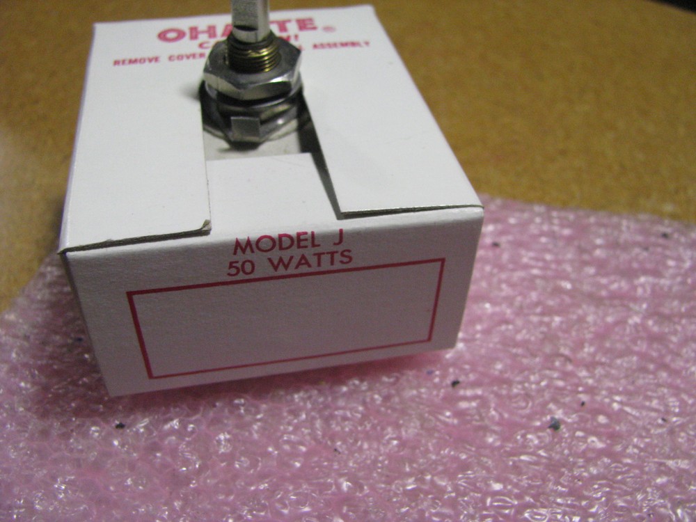 OHMITE VARIABLE RESISTOR # 65317-250OHM NSN: 5905-00-557-9244 MODEL J 50WATTS