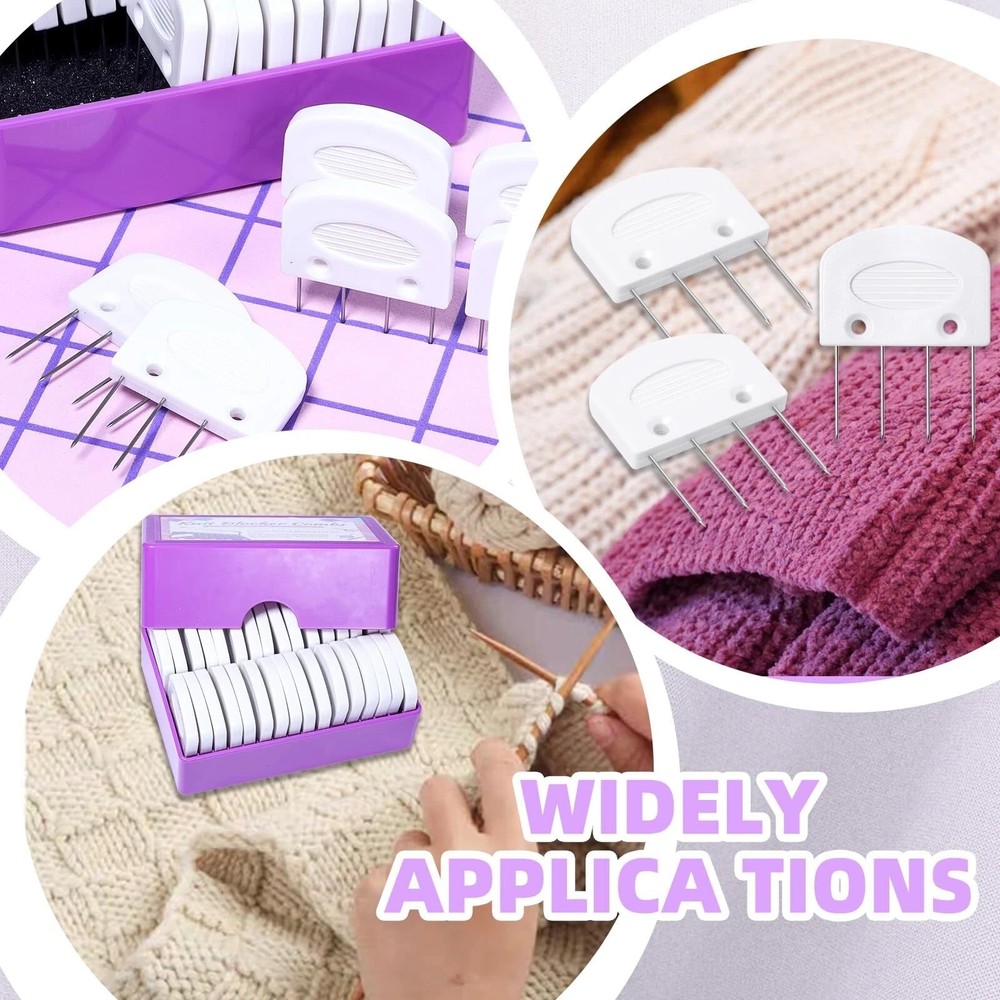 32 Pcs Blocking Combs, Knit Blockers Combs for Blocking, Blocking Pins for Kn...