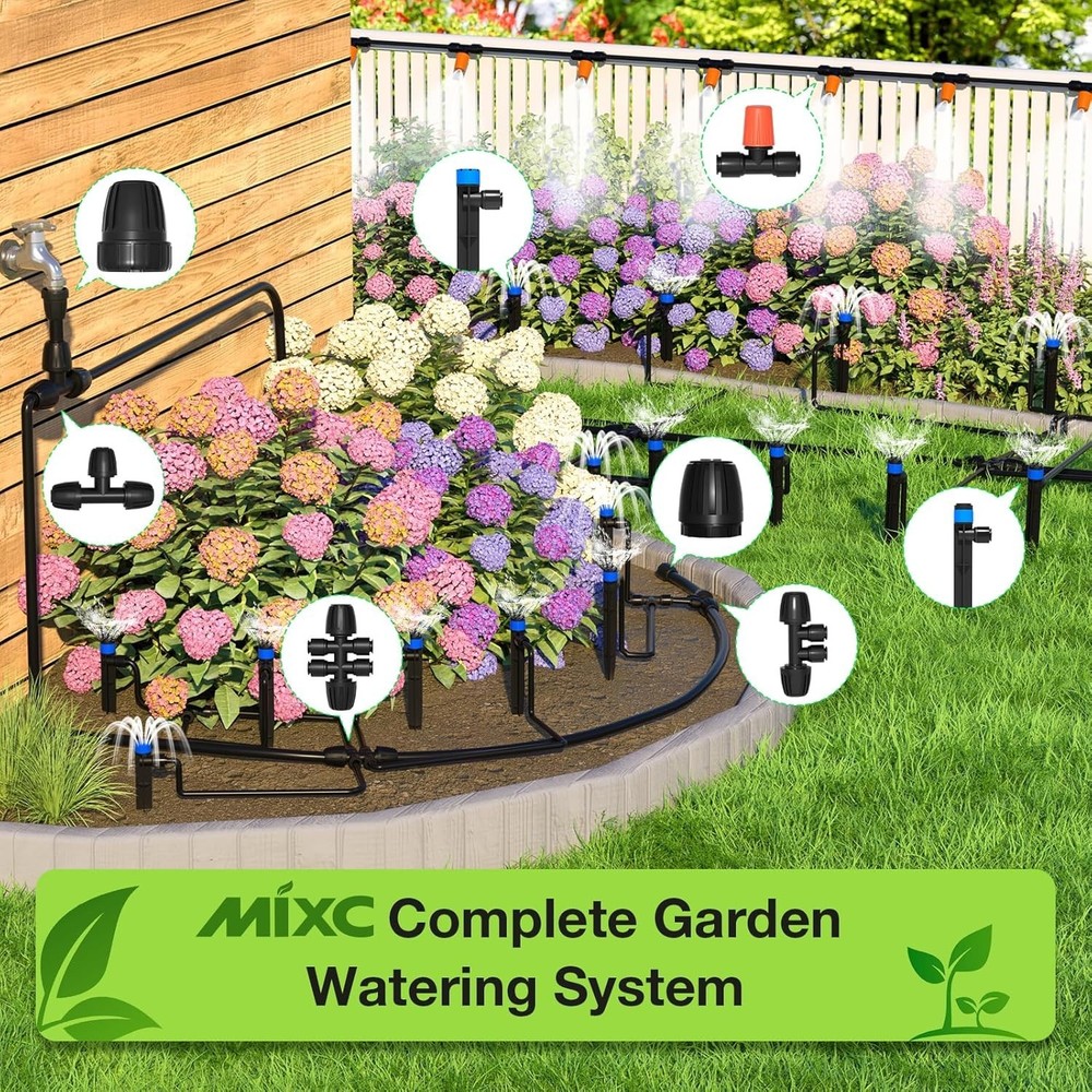 300FT Drip Irrigation System Kit, Automatic Watering