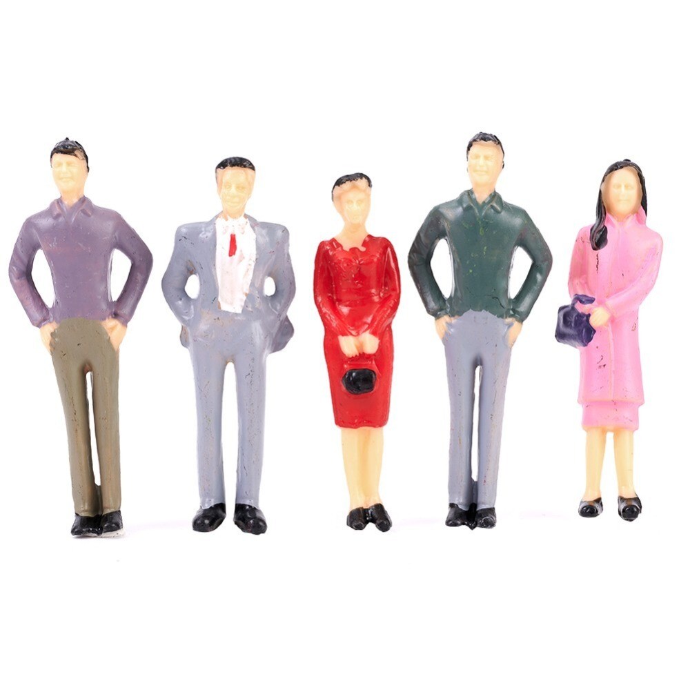 50PCS 1:32 Scale Painted Figures Model People Passengers For,Layout,Landscape