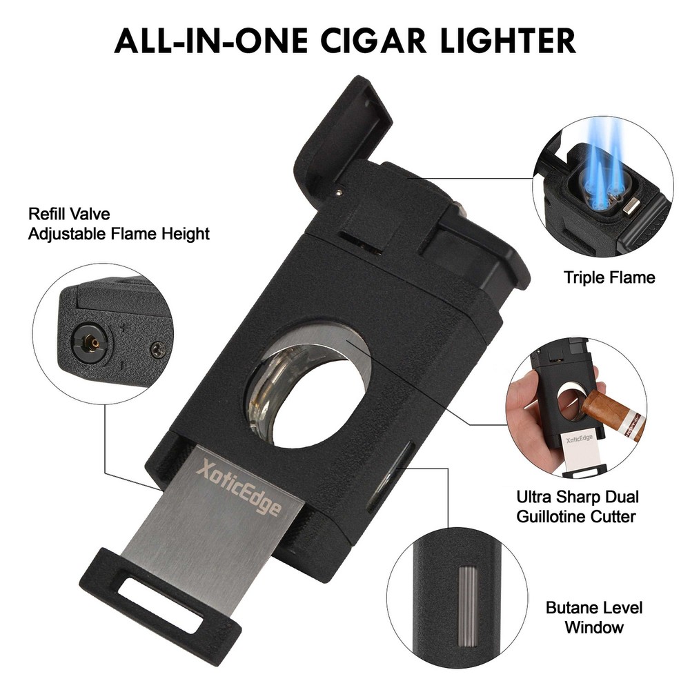 Prestige Import Group Aurora Torch w/ Cutter (Black Stone)