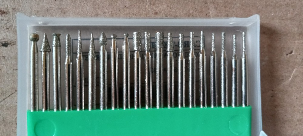 Mini Drill & Approximately 100 Bits for Wood Carving, etc. - Used