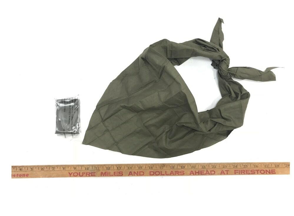 2 Muslin Compressed Triangular Bandages, Military First Aid (2 Bandages)