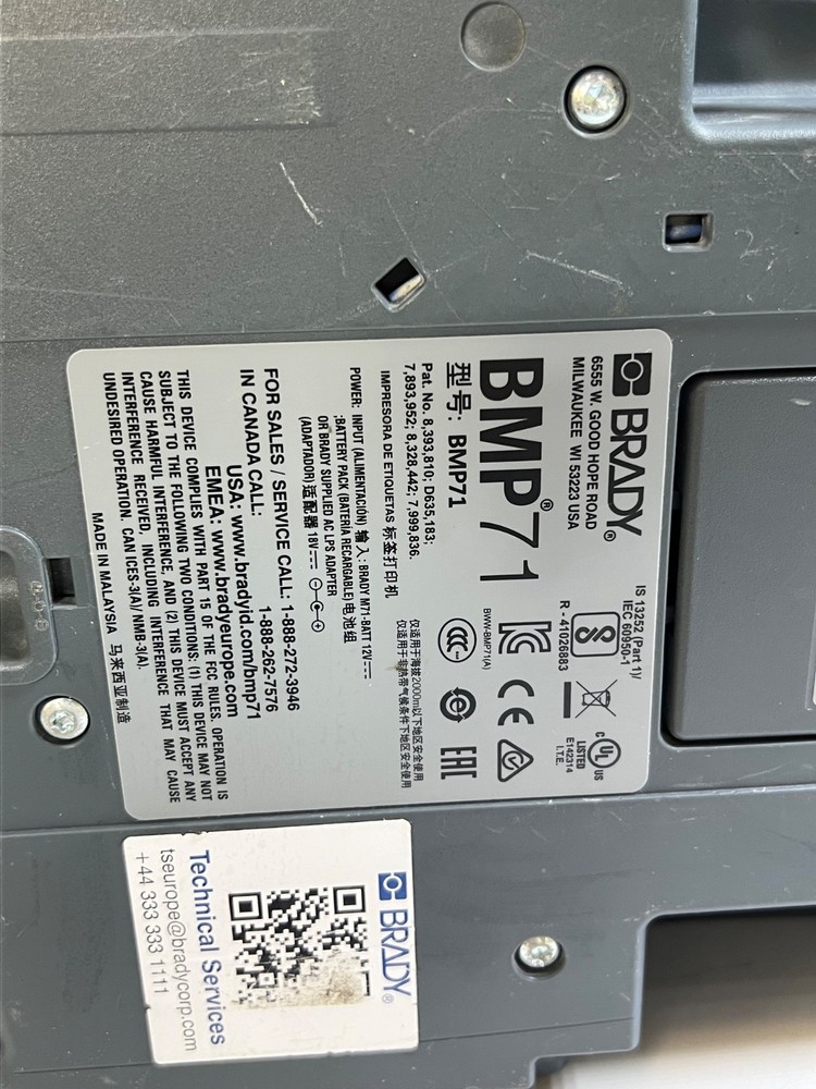 Brady BMP71 Portable Thermal Label Printer