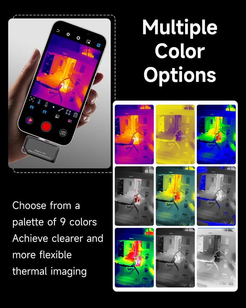 Thermal Camera for Type-C iPhone & Android Device, 320x240 Super Resolution, ...