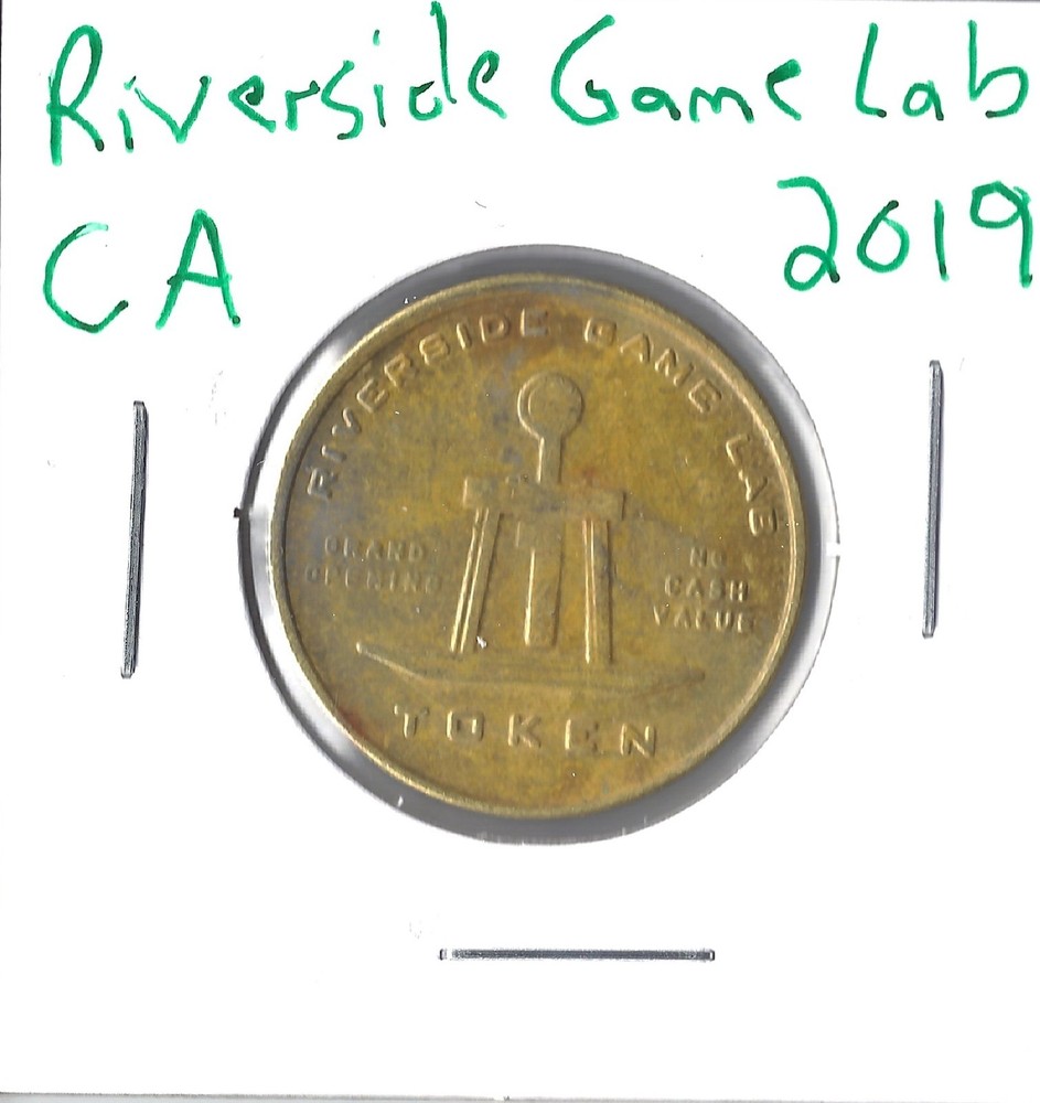 Game Token Riverside Game Lab, 2019. Riverside CA