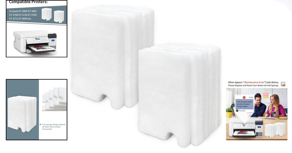 Ecotank Waste Ink Pad Replacement - Efficient High Yield Solution for Printers