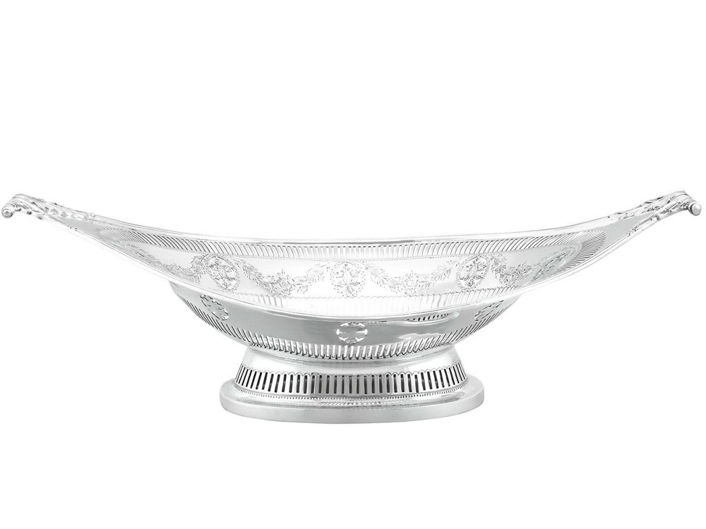 Sterling Silver Bread Dish - Antique George V (1910)